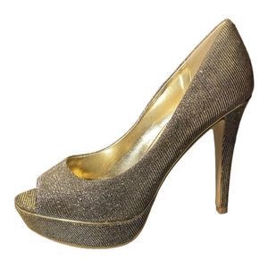 🌸 Dune London Metallic Platform Heels